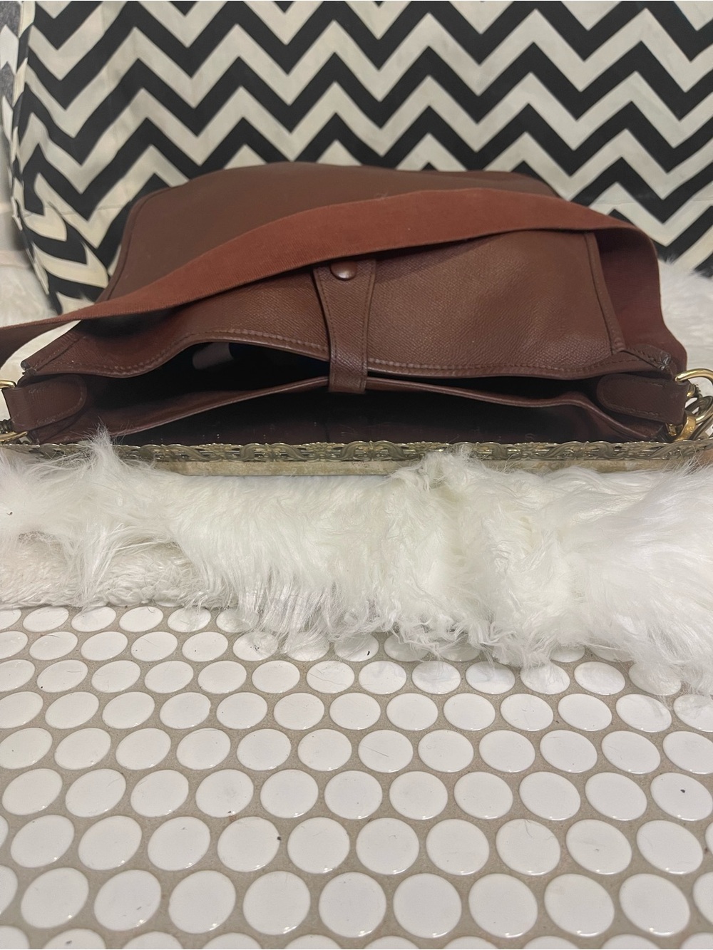 Hermès Vintage Evelyne I, 29 PM Crossbody Bag Rouge H Ardennes Leather 1988, GHW - Picture 8 of 16
